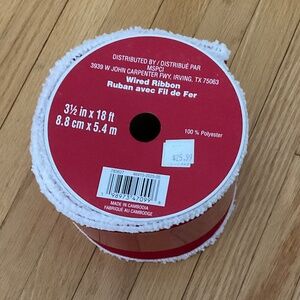NWT wired ribbon